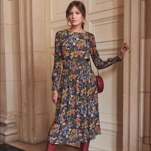 Sézane Juliane Dress - Printed Birdie